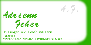 adrienn feher business card