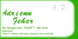 adrienn feher business card